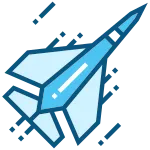 Fighter Plane Airplane Aircraft Flight SVG Icon
